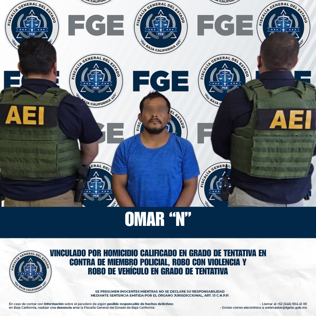 Vinculan a individuo por disparar a policía