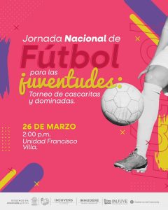 Invitan a la Jornada Nacional de Fútbol para las Juventudes