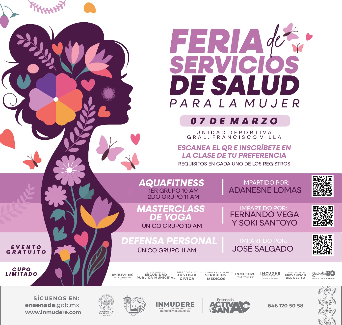Realizarán la Feria de Salud de la Mujer
