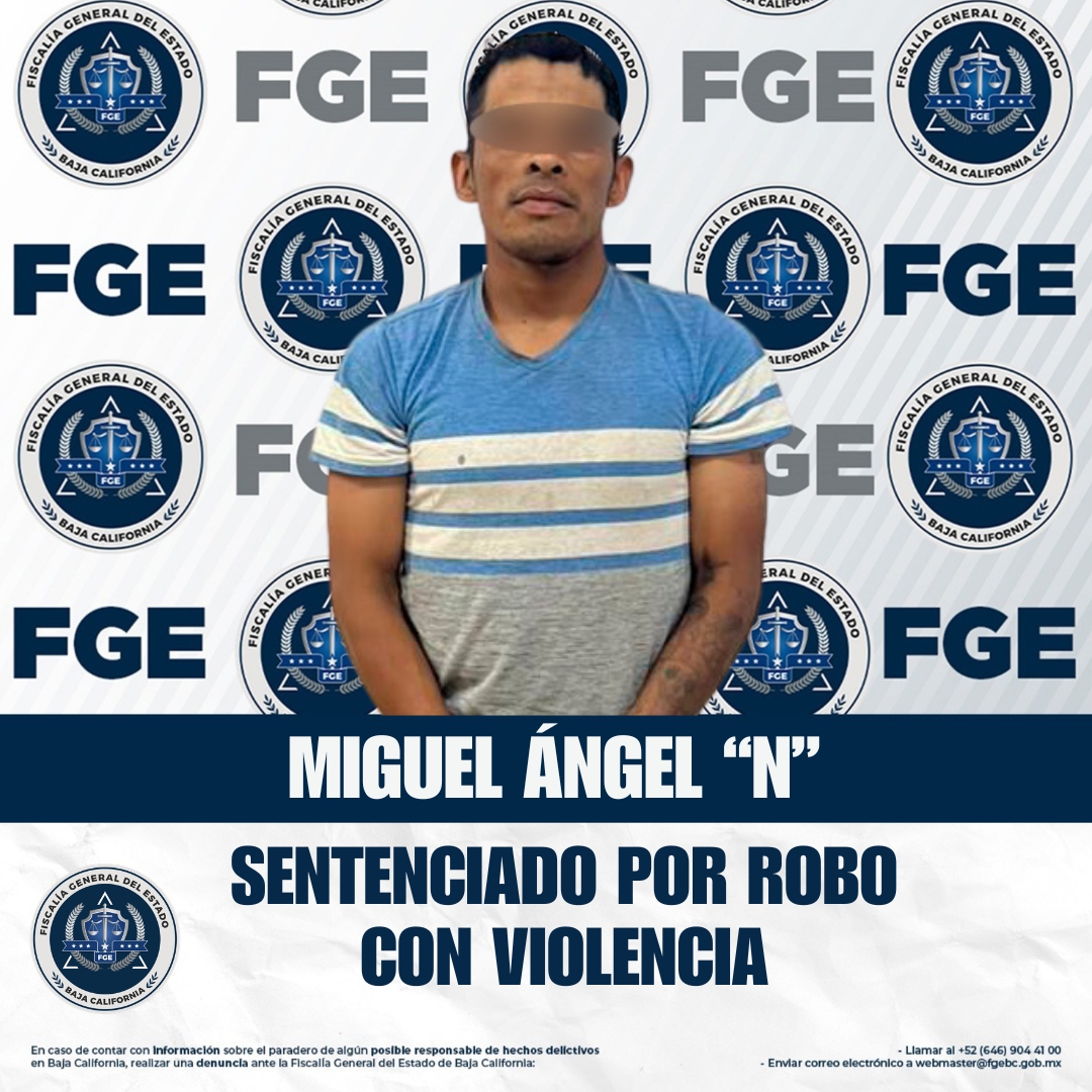Condenan a hombre por robo con violencia